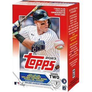 Topps Baseball Series 2 Relic Blaster Box 7Pcs - Topps Baseball Blaster Box Product Shot - aa Global - BS2037